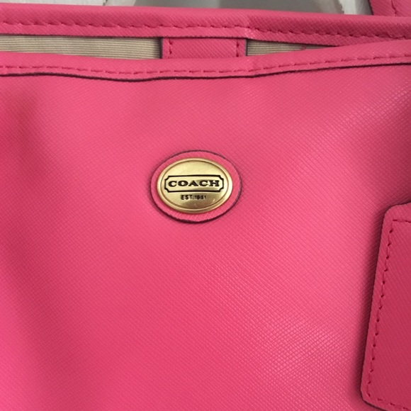 Pink Coach Tote - Picture 2 of 6